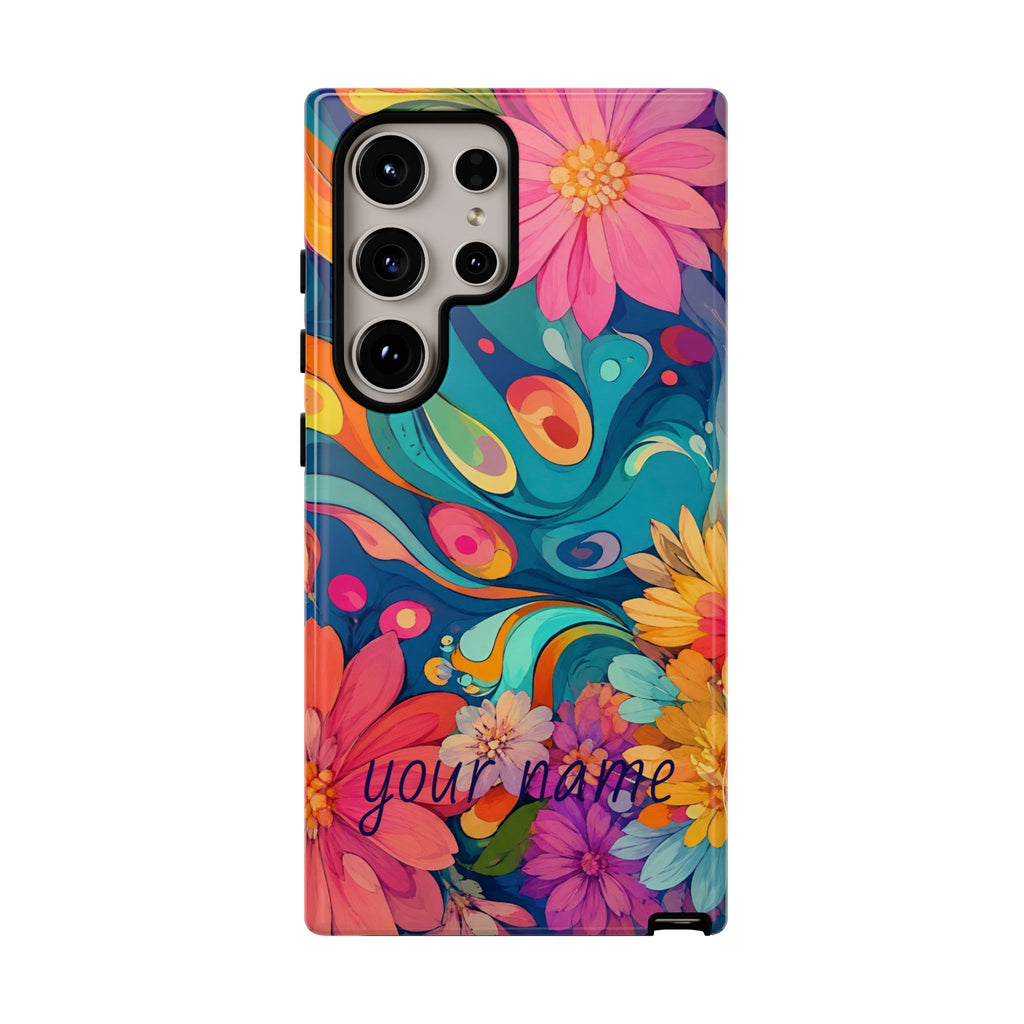 Floral Phone Case — Personalized  Custom “Your name”
