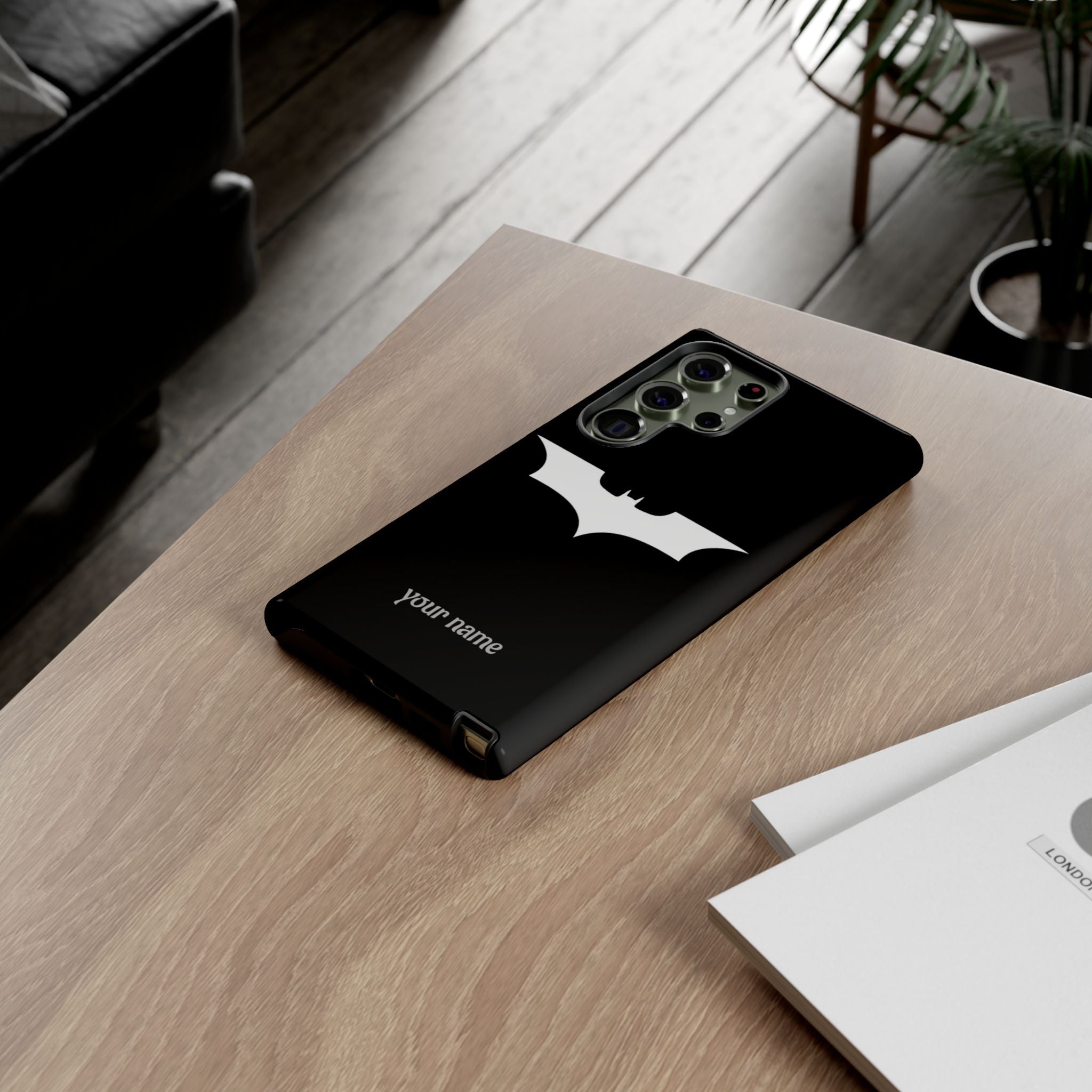 Phone Case — Personalized Bat Logo Tough Protective Case