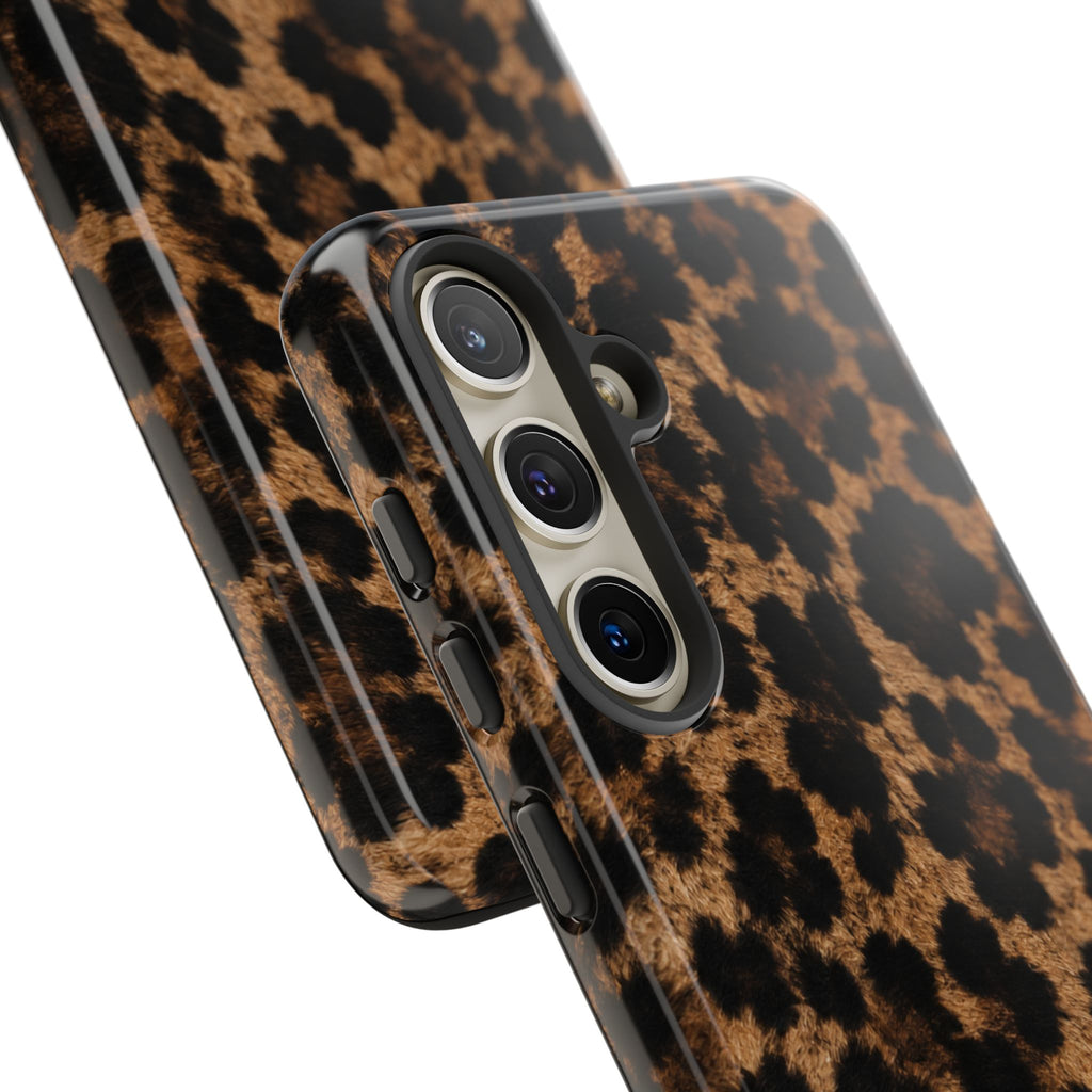 Leopard Print Phone Case — Personalized "your name" Monogram Tough Case