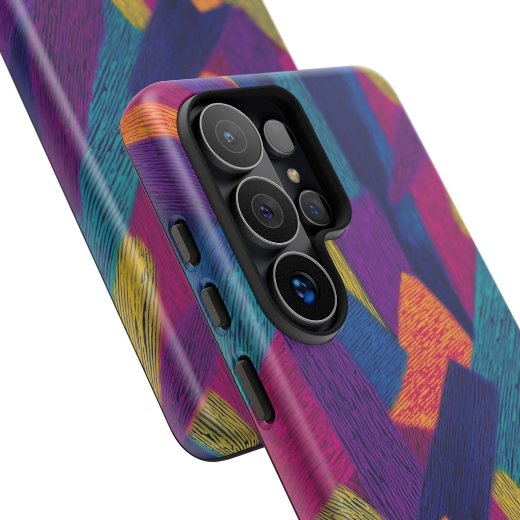 Personalized Colorful Abstract Phone Case — Custom 'your name' Design