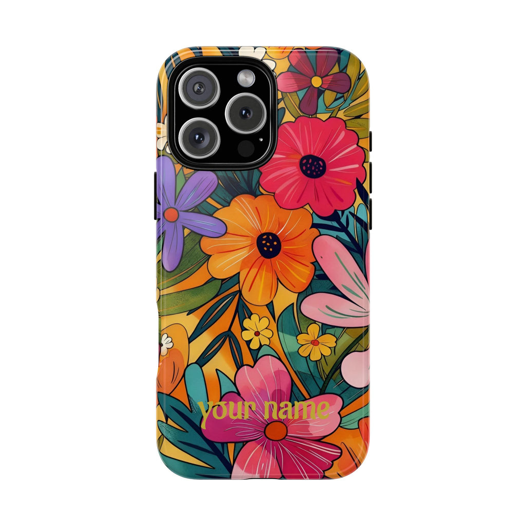Floral Phone Case — Personalized Bright Garden Design
