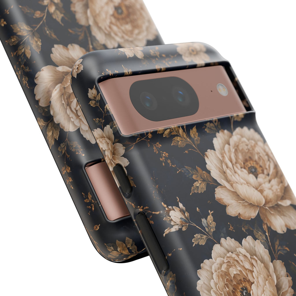 Floral Phone Case — Personalized Vintage Rose Protective Case