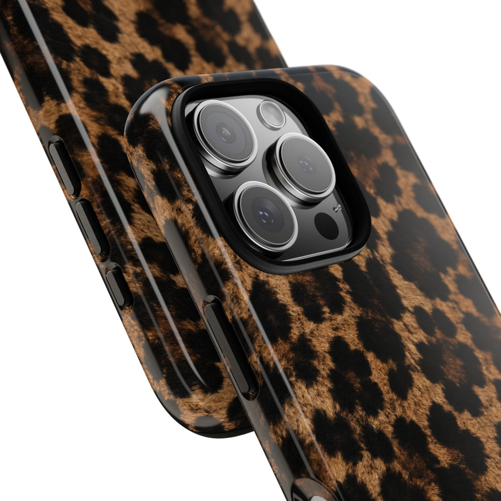 Leopard Print Phone Case — Personalized "your name" Monogram Tough Case
