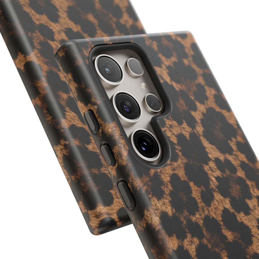 Leopard Print Phone Case — Personalized "your name" Monogram Tough Case