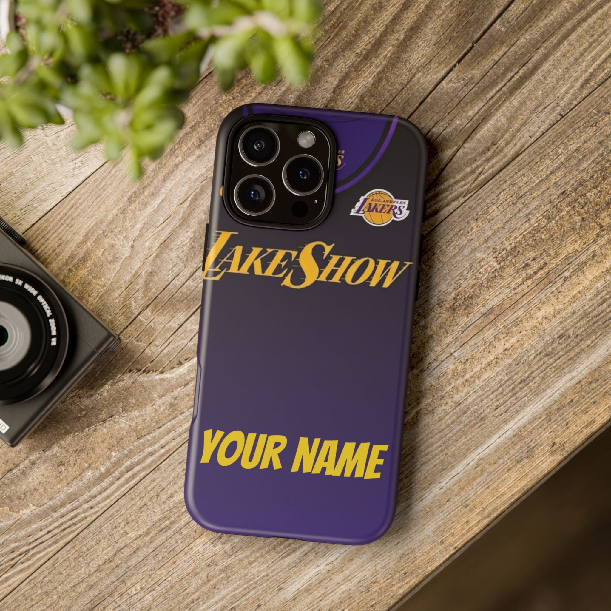 NBA Personalized Phone Case Lakers Tribute — Custom Name