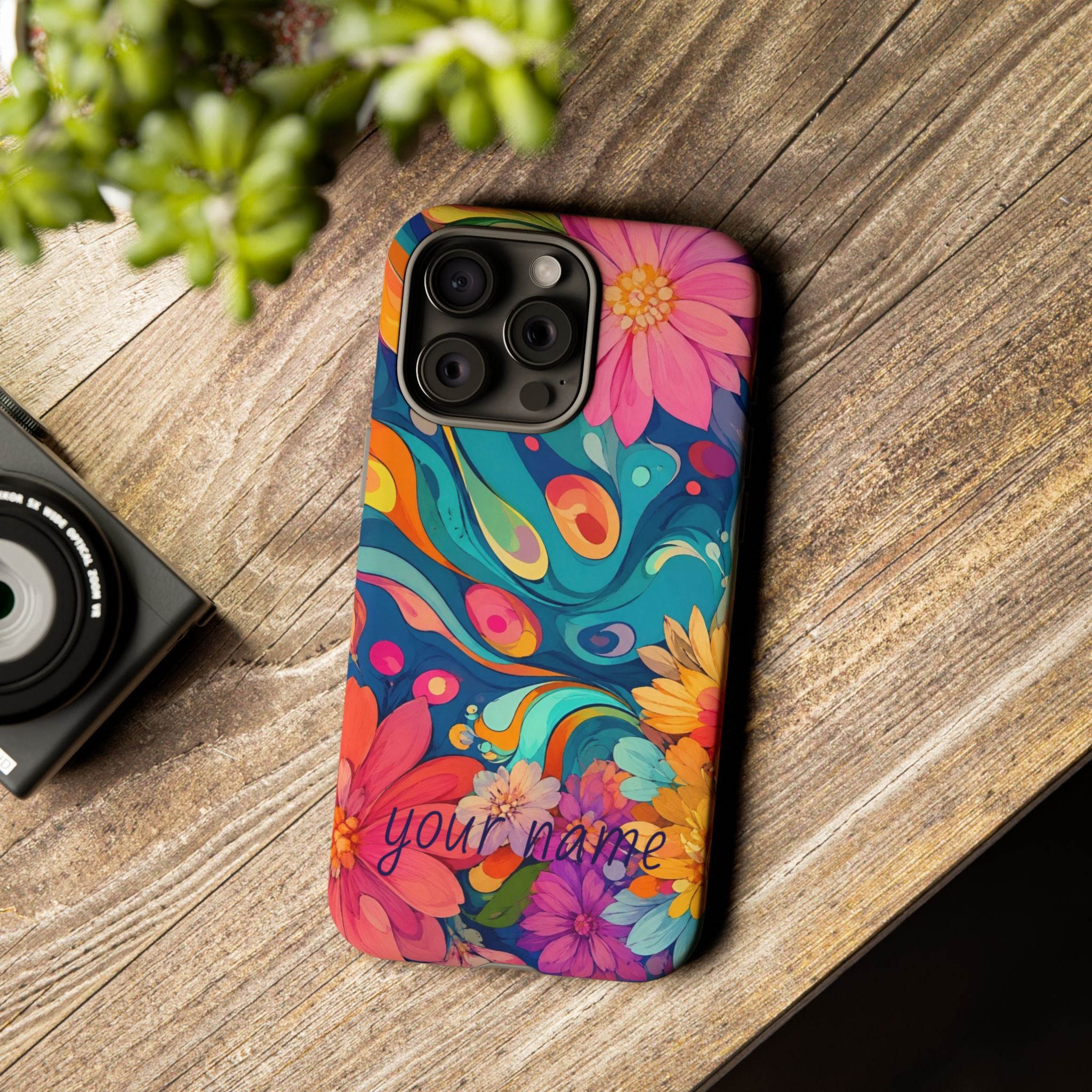 Floral Phone Case — Personalized  Custom “Your name”