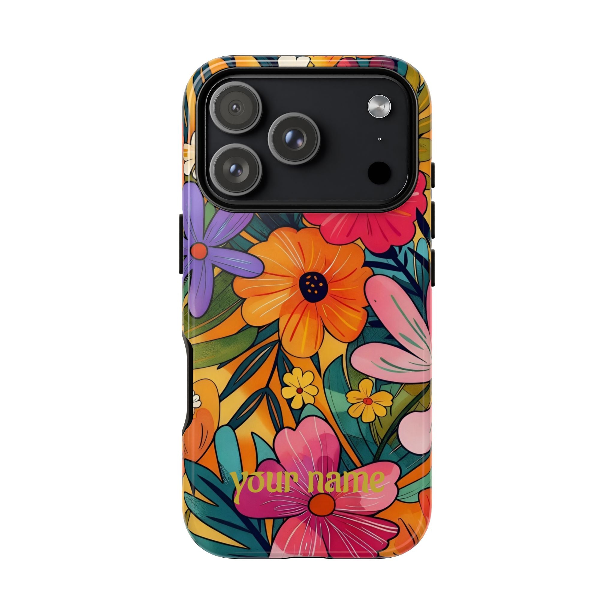 Floral Phone Case — Personalized Bright Garden Design