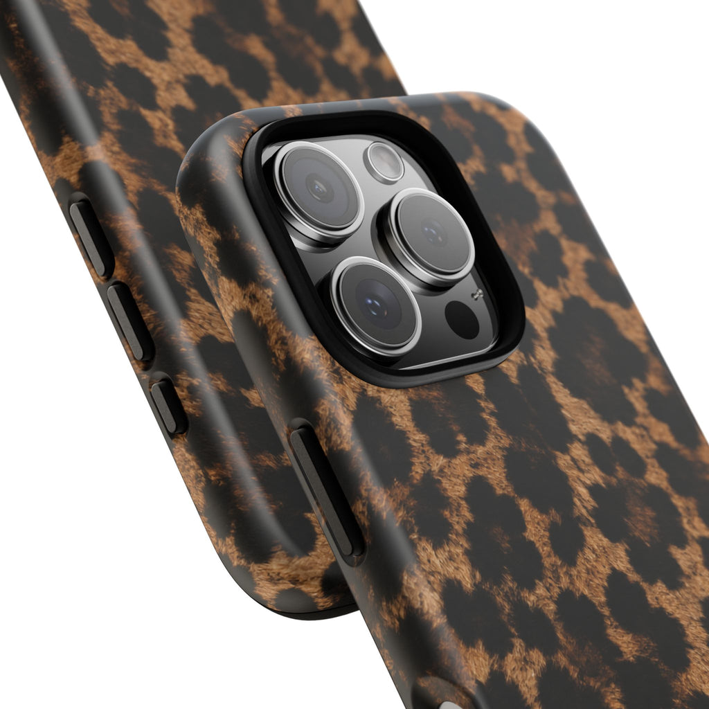Leopard Print Phone Case — Personalized "your name" Monogram Tough Case