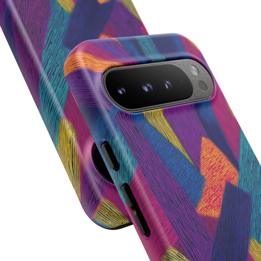 Personalized Colorful Abstract Phone Case — Custom 'your name' Design