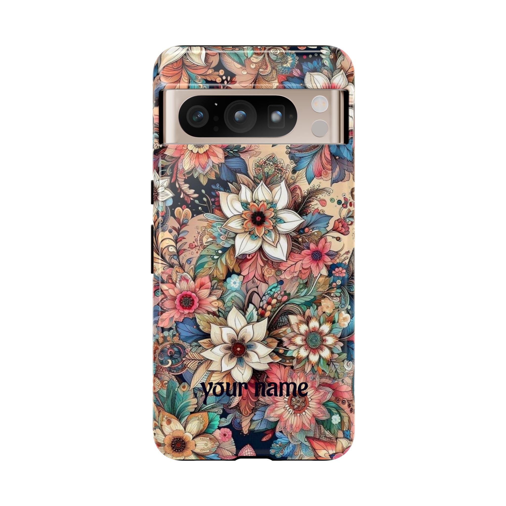 Floral Phone Case – Personalized Vintage Garden Tough Case