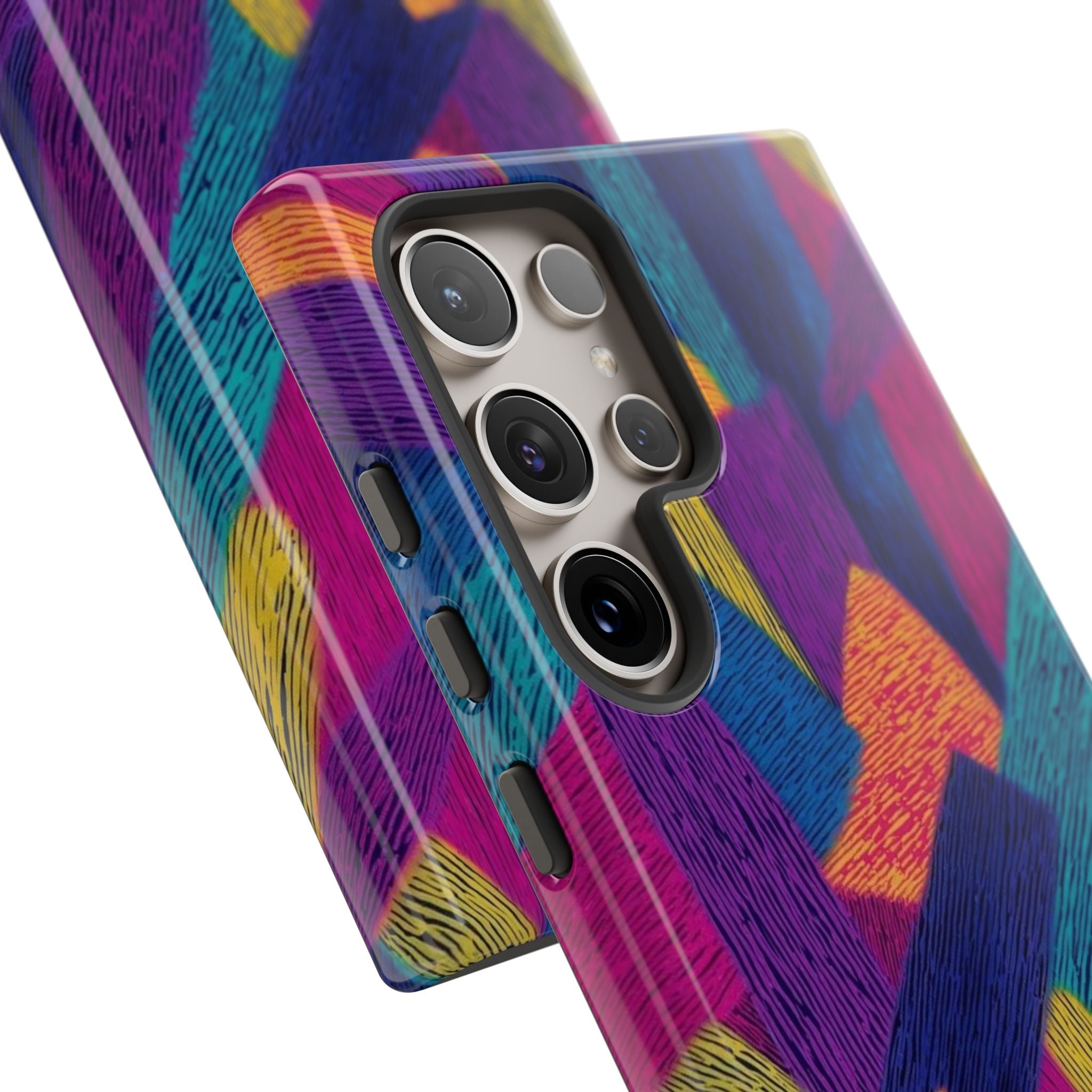 Personalized Colorful Abstract Phone Case — Custom 'your name' Design
