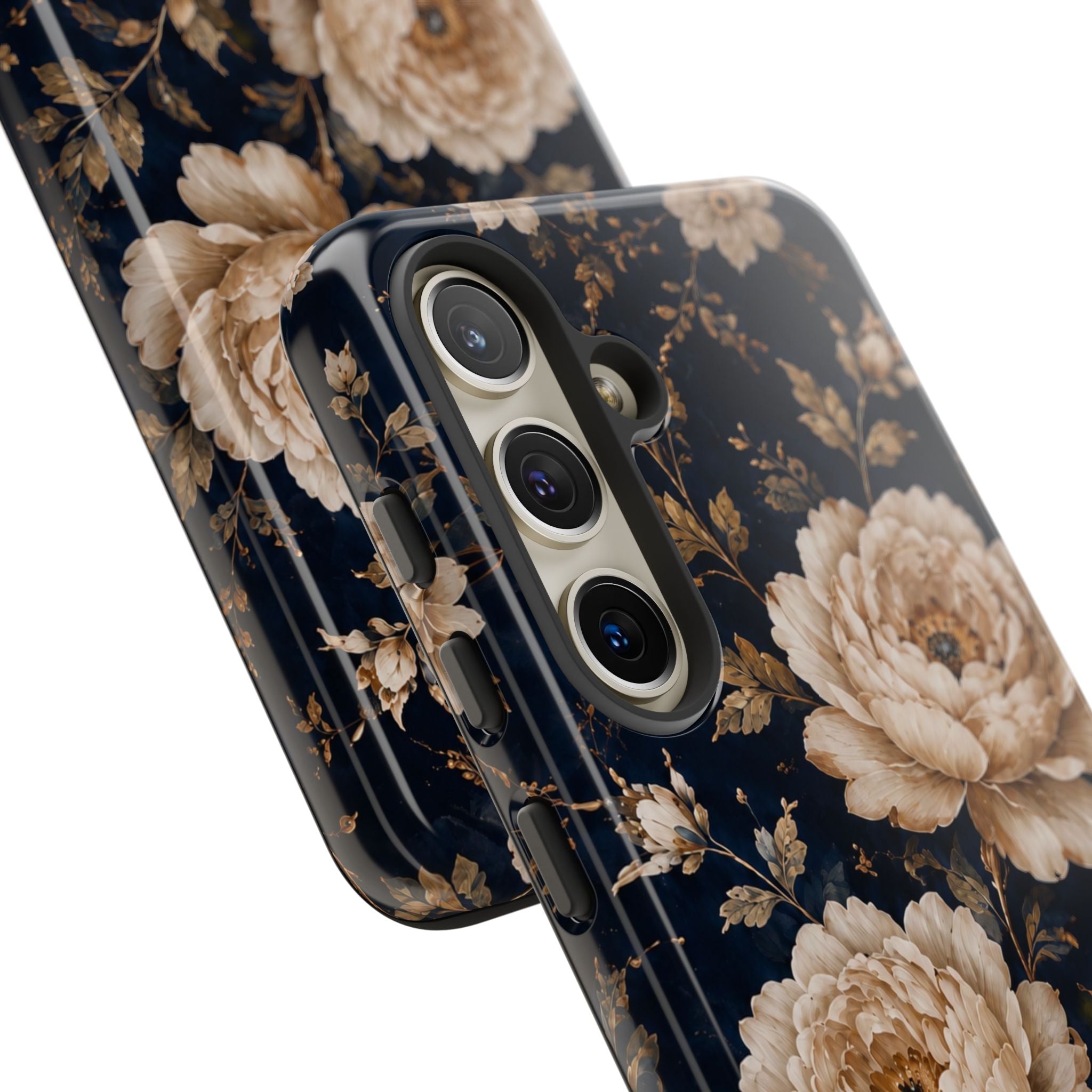 Floral Phone Case — Personalized Vintage Rose Protective Case