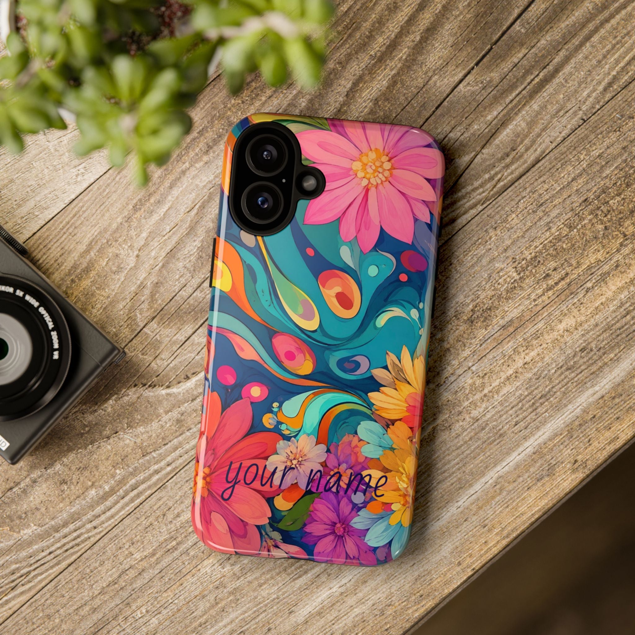 Floral Phone Case — Personalized  Custom “Your name”