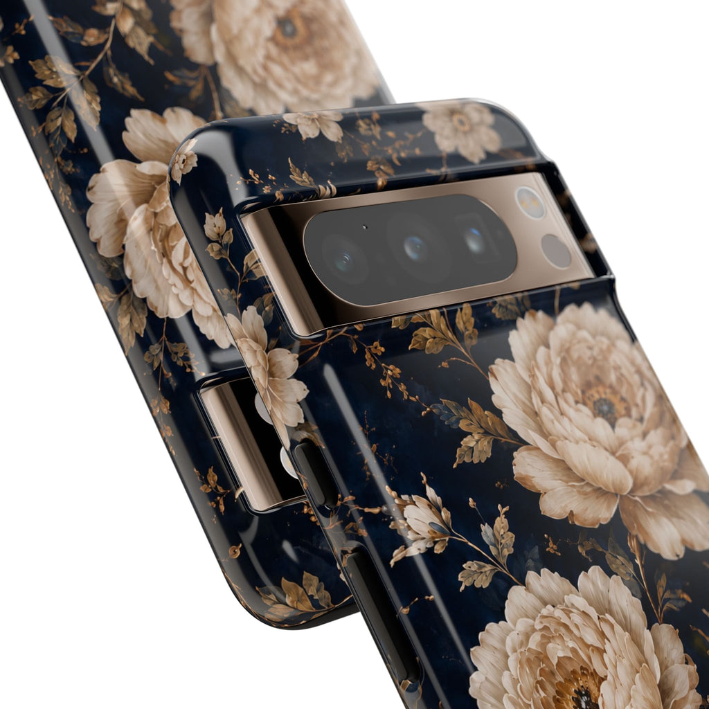 Floral Phone Case — Personalized Vintage Rose Protective Case