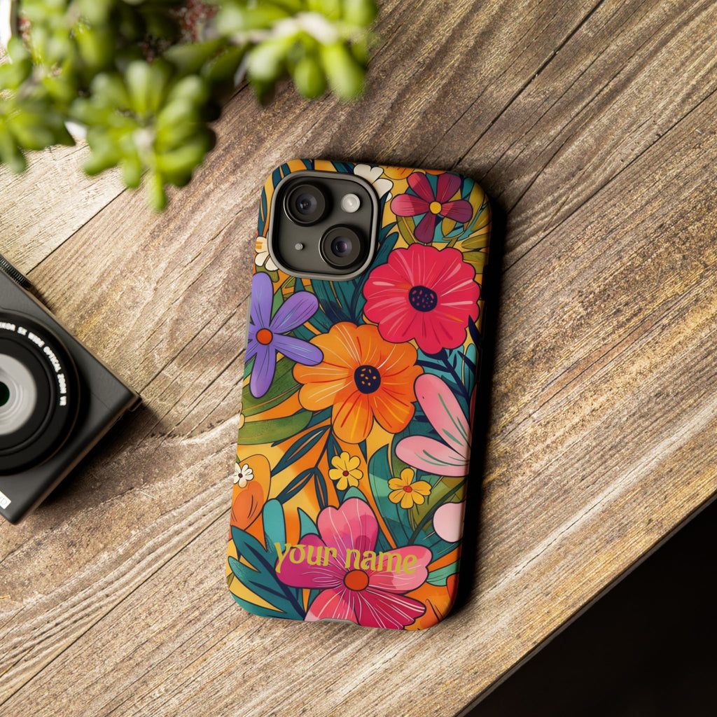 Floral Phone Case — Personalized Bright Garden Design