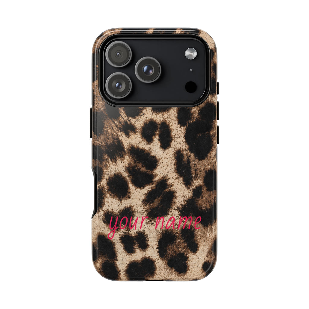 Leopard Print Personalized Phone Case