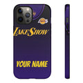 NBA Personalized Phone Case Lakers Tribute — Custom Name