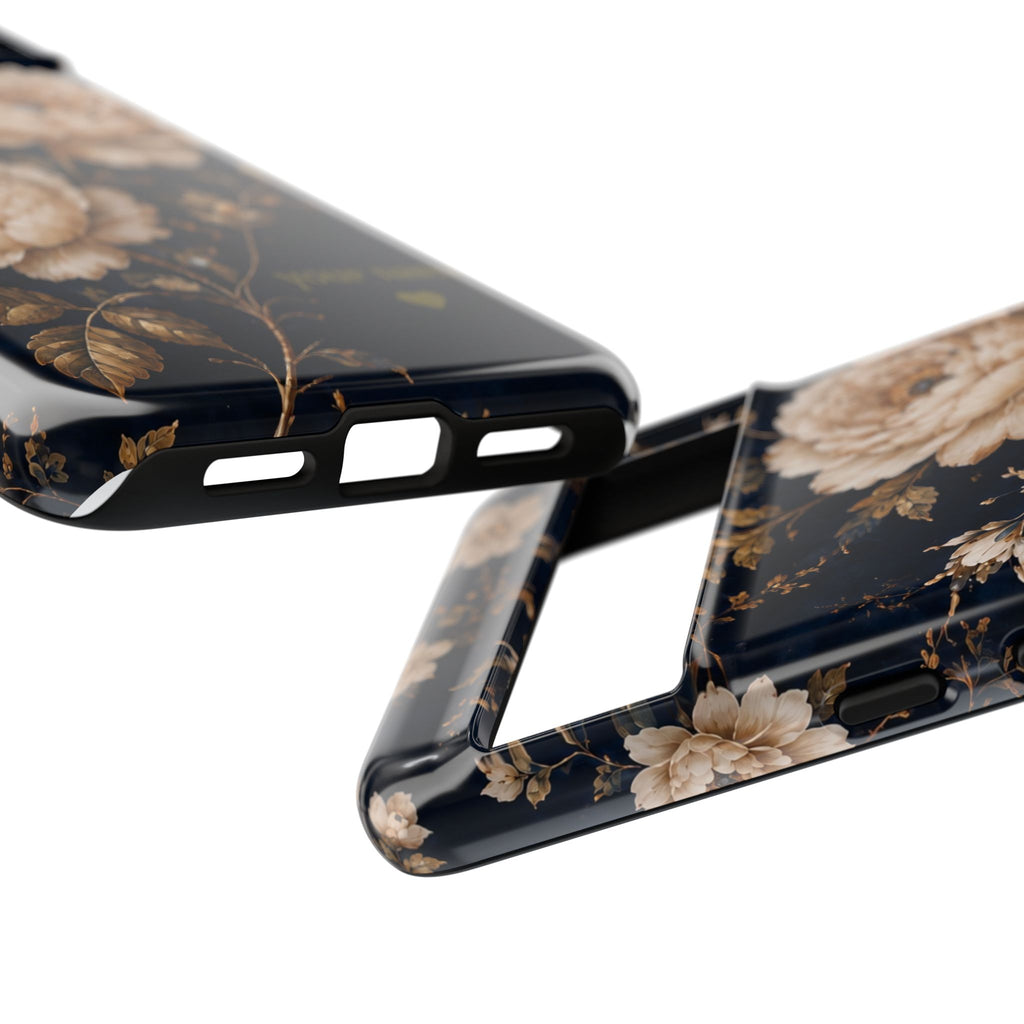 Floral Phone Case — Personalized Vintage Rose Protective Case