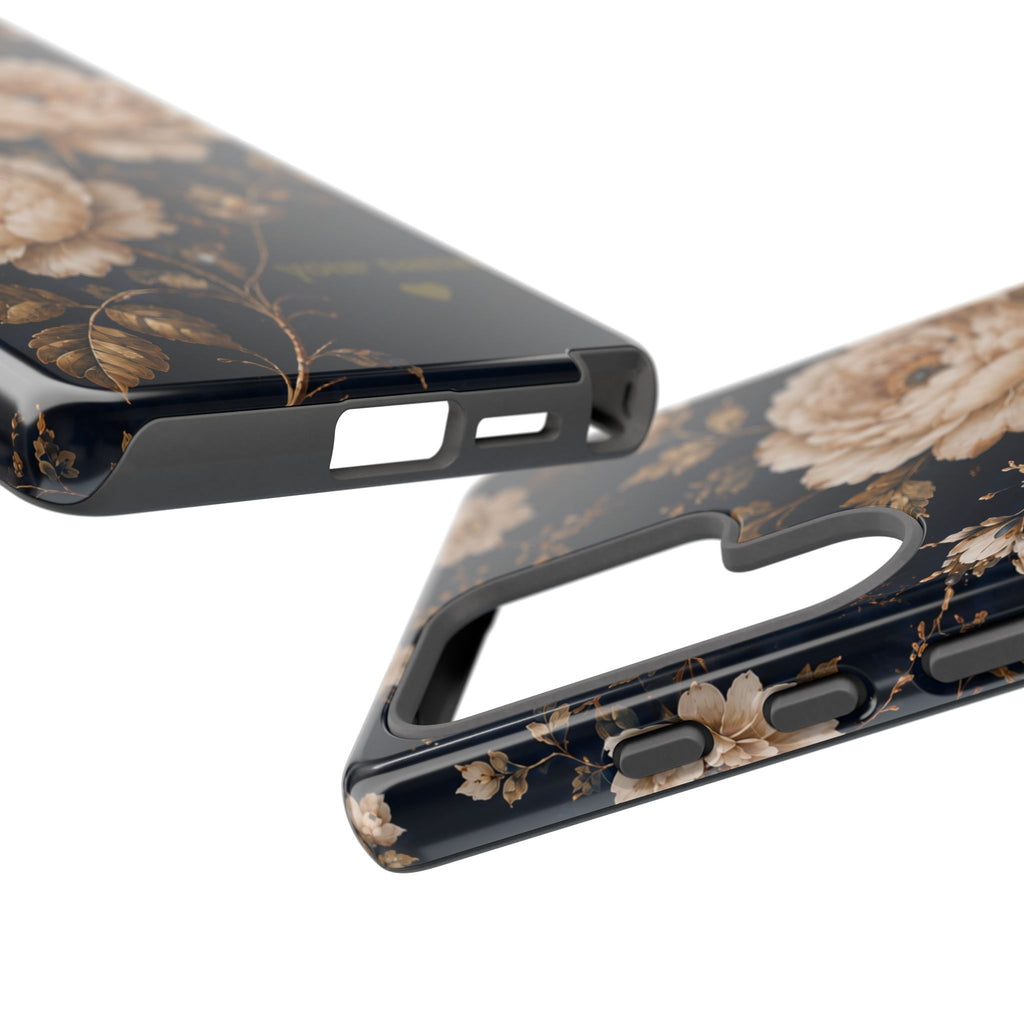Floral Phone Case — Personalized Vintage Rose Protective Case