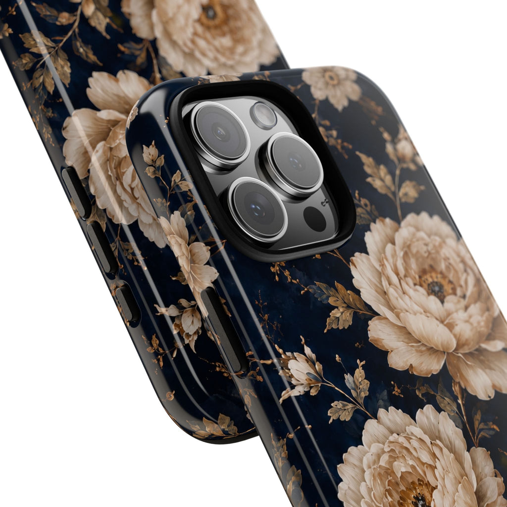 Floral Phone Case — Personalized Vintage Rose Protective Case