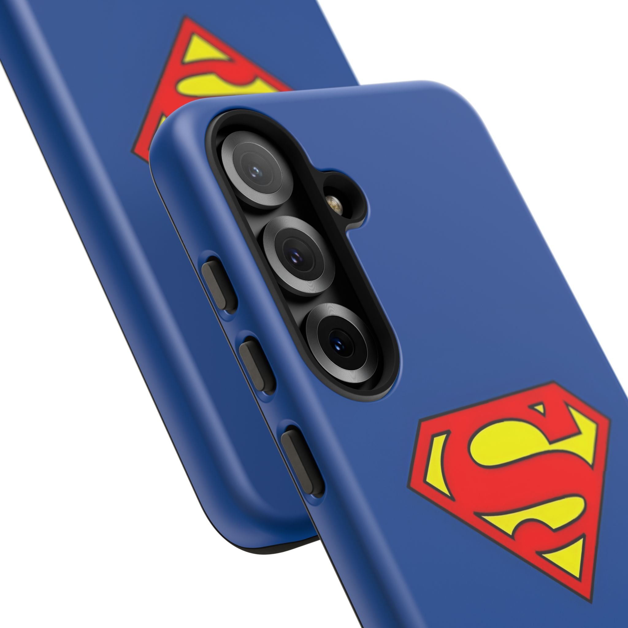 Personalized Superhero Phone Case — Custom Name Blue Protective Cover