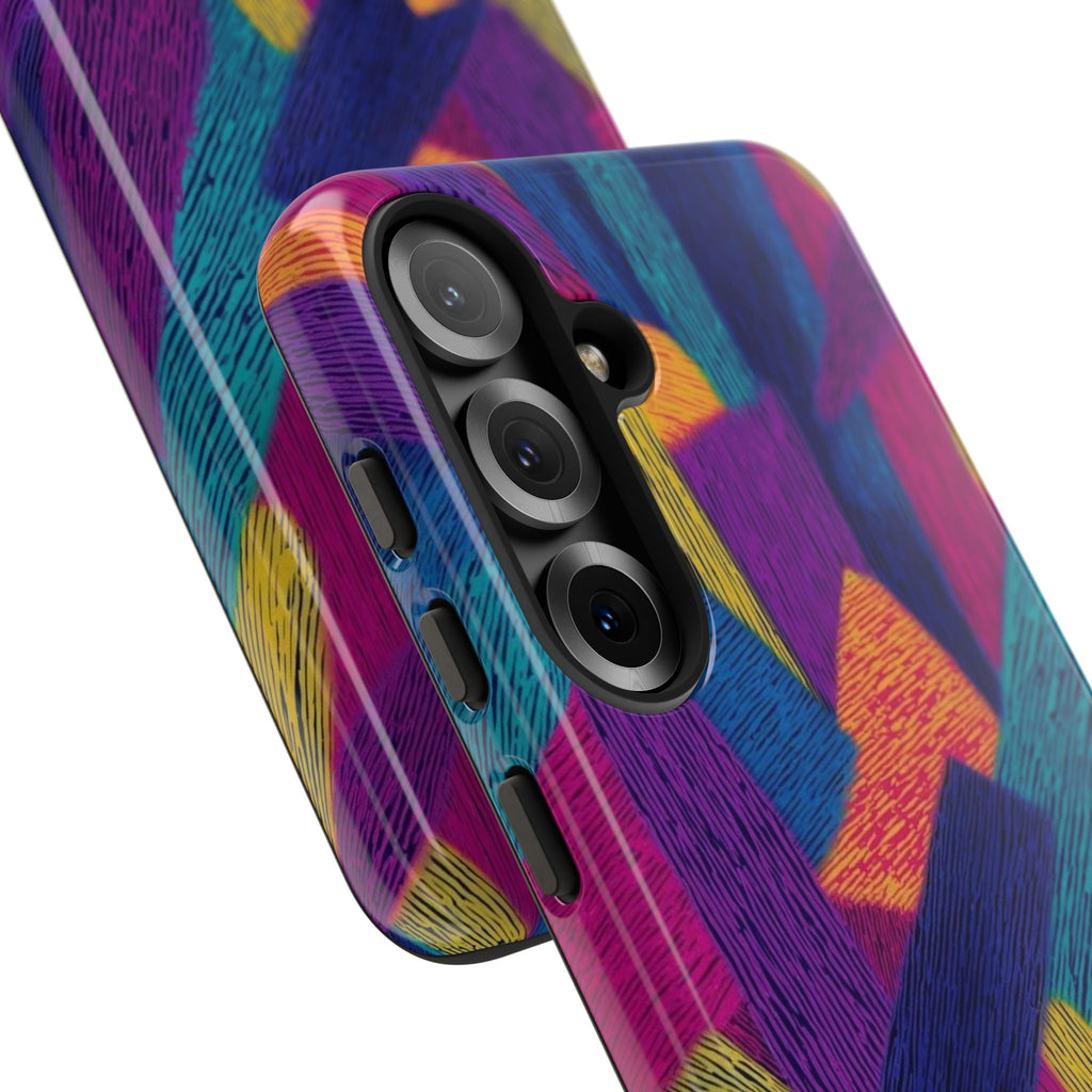 Personalized Colorful Abstract Phone Case — Custom 'your name' Design