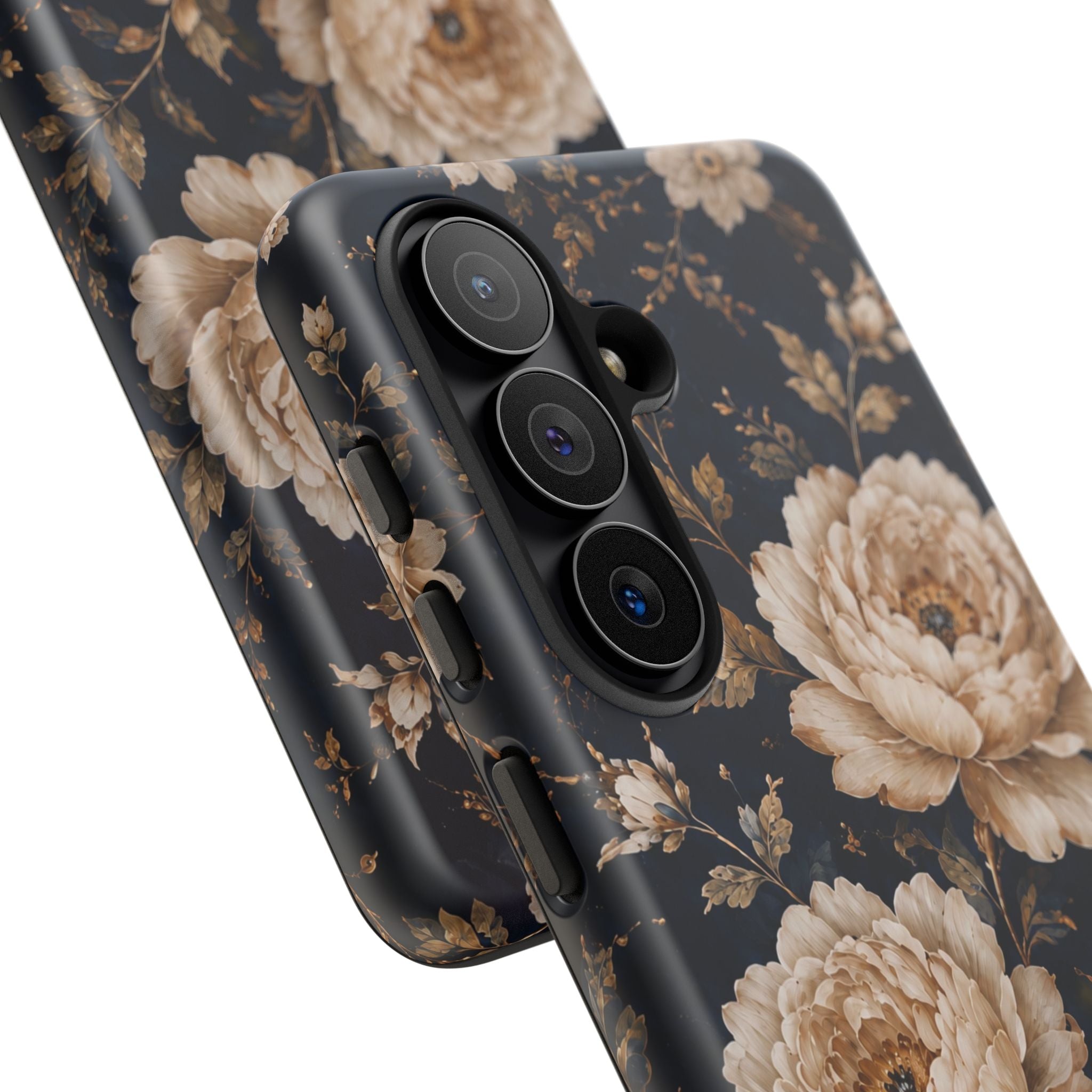 Floral Phone Case — Personalized Vintage Rose Protective Case
