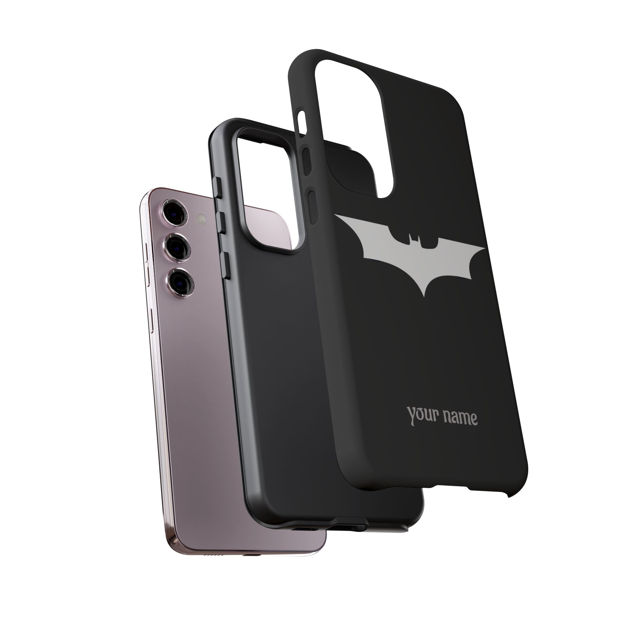 Phone Case — Personalized Bat Logo Tough Protective Case