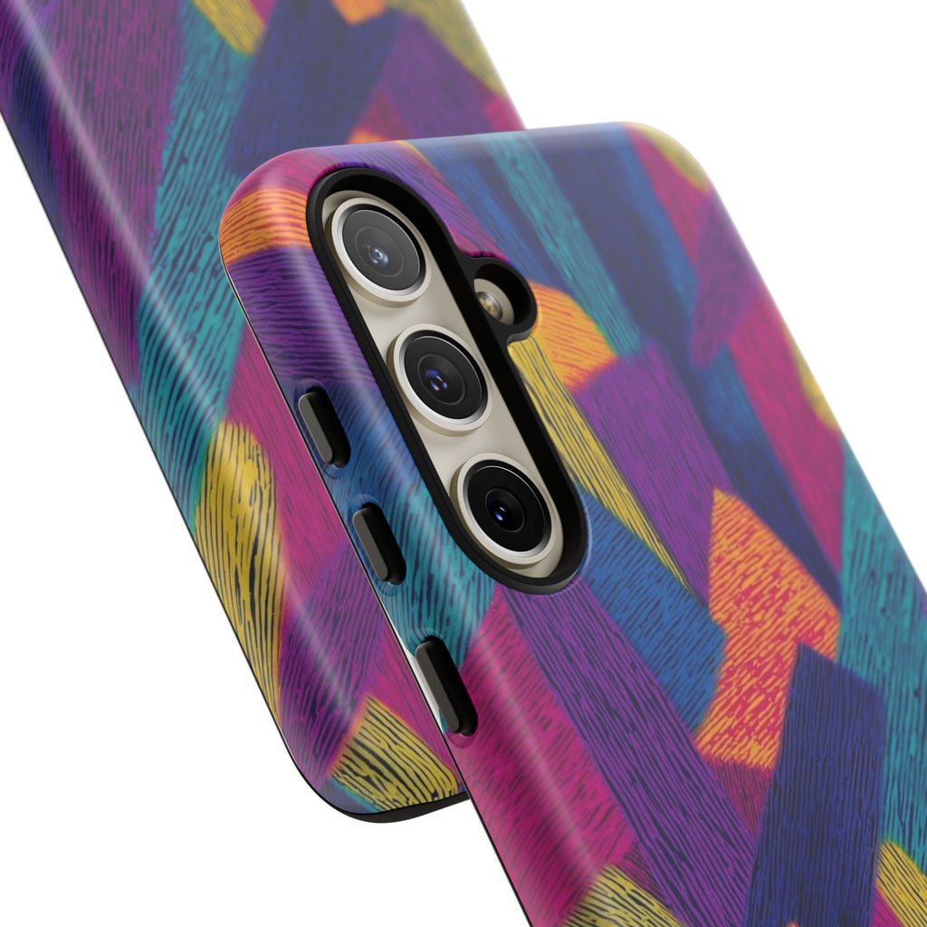 Personalized Colorful Abstract Phone Case — Custom 'your name' Design