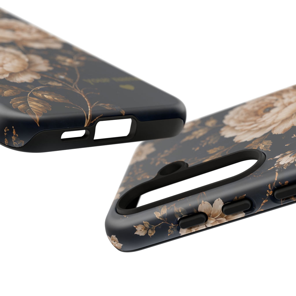 Floral Phone Case — Personalized Vintage Rose Protective Case