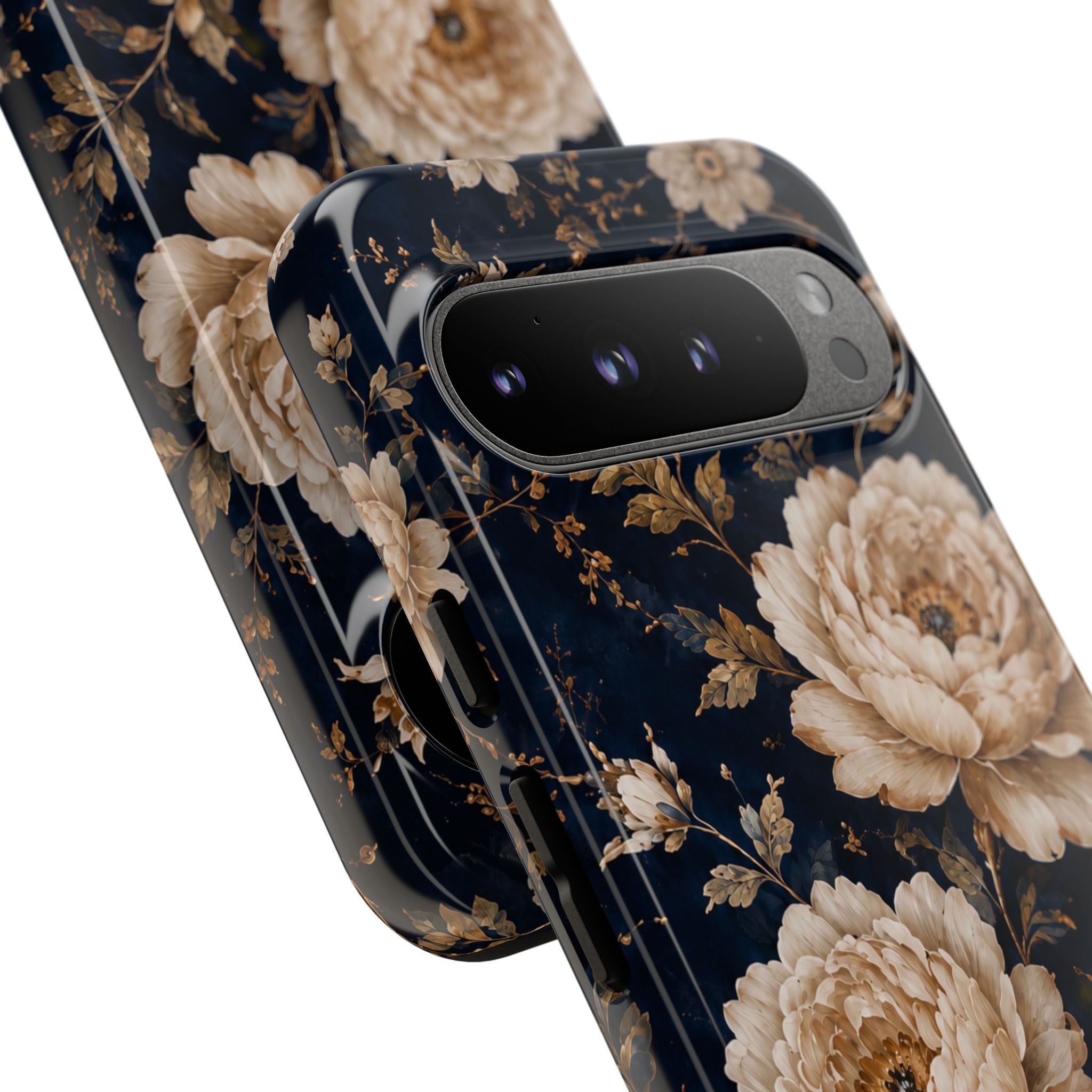Floral Phone Case — Personalized Vintage Rose Protective Case