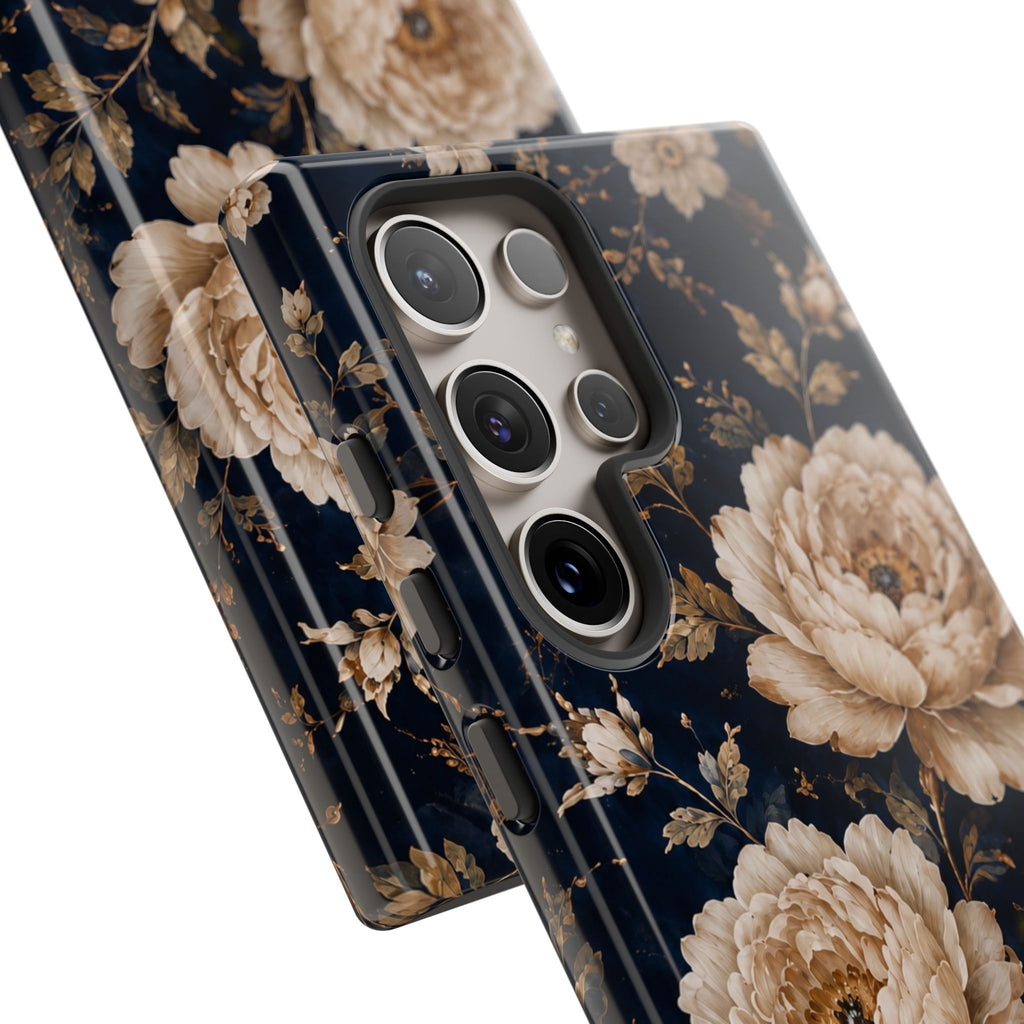 Floral Phone Case — Personalized Vintage Rose Protective Case
