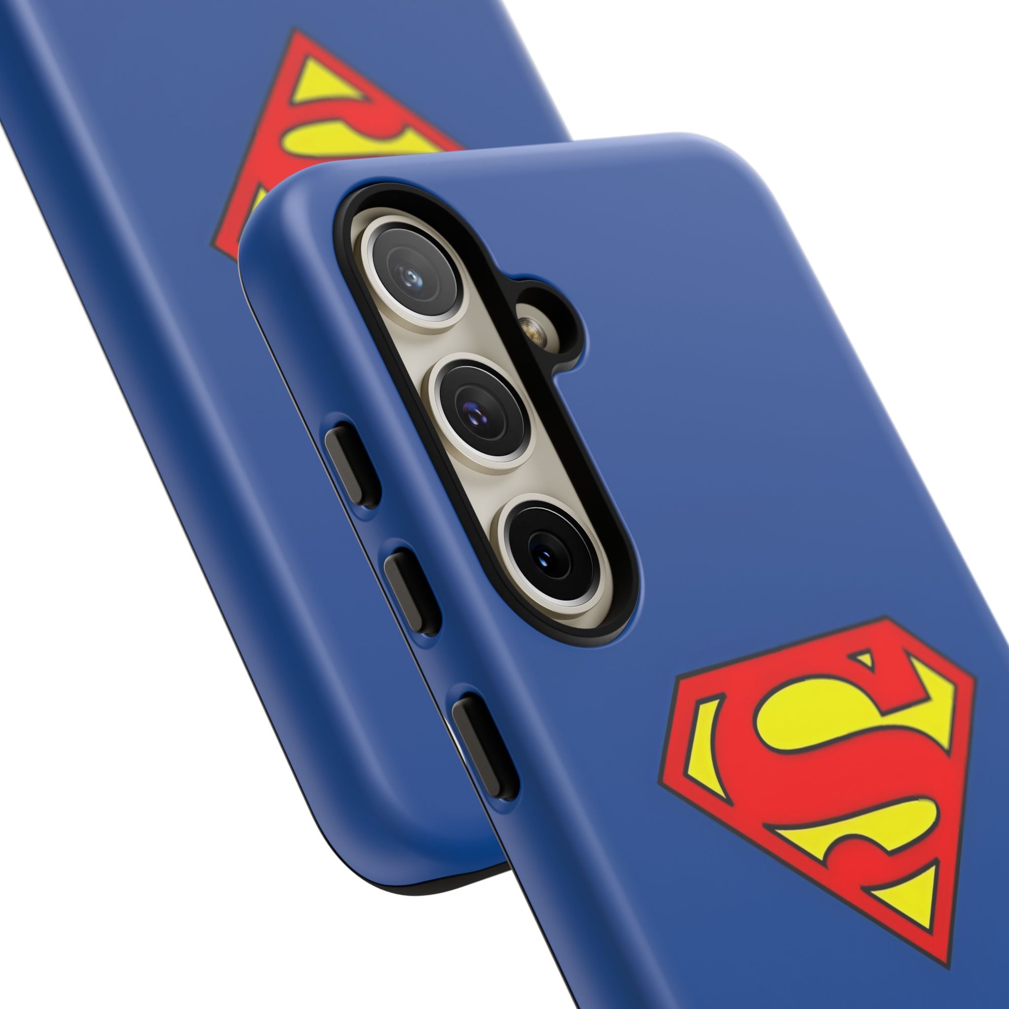 Personalized Superhero Phone Case — Custom Name Blue Protective Cover