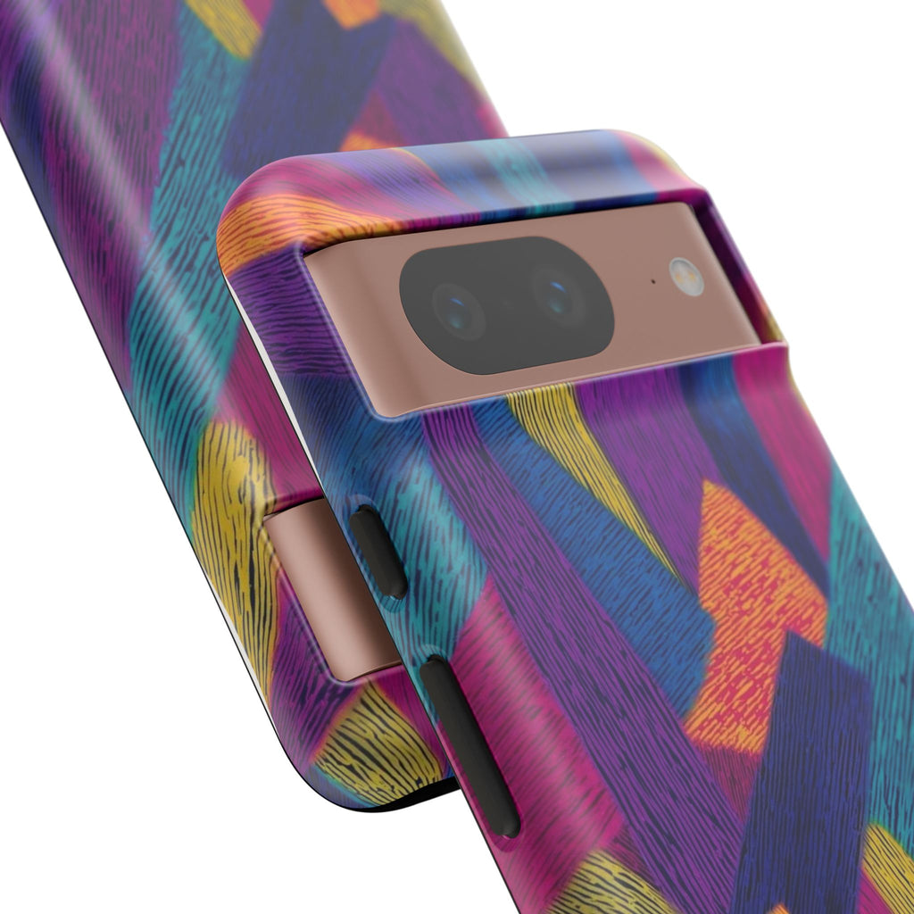 Personalized Colorful Abstract Phone Case — Custom 'your name' Design
