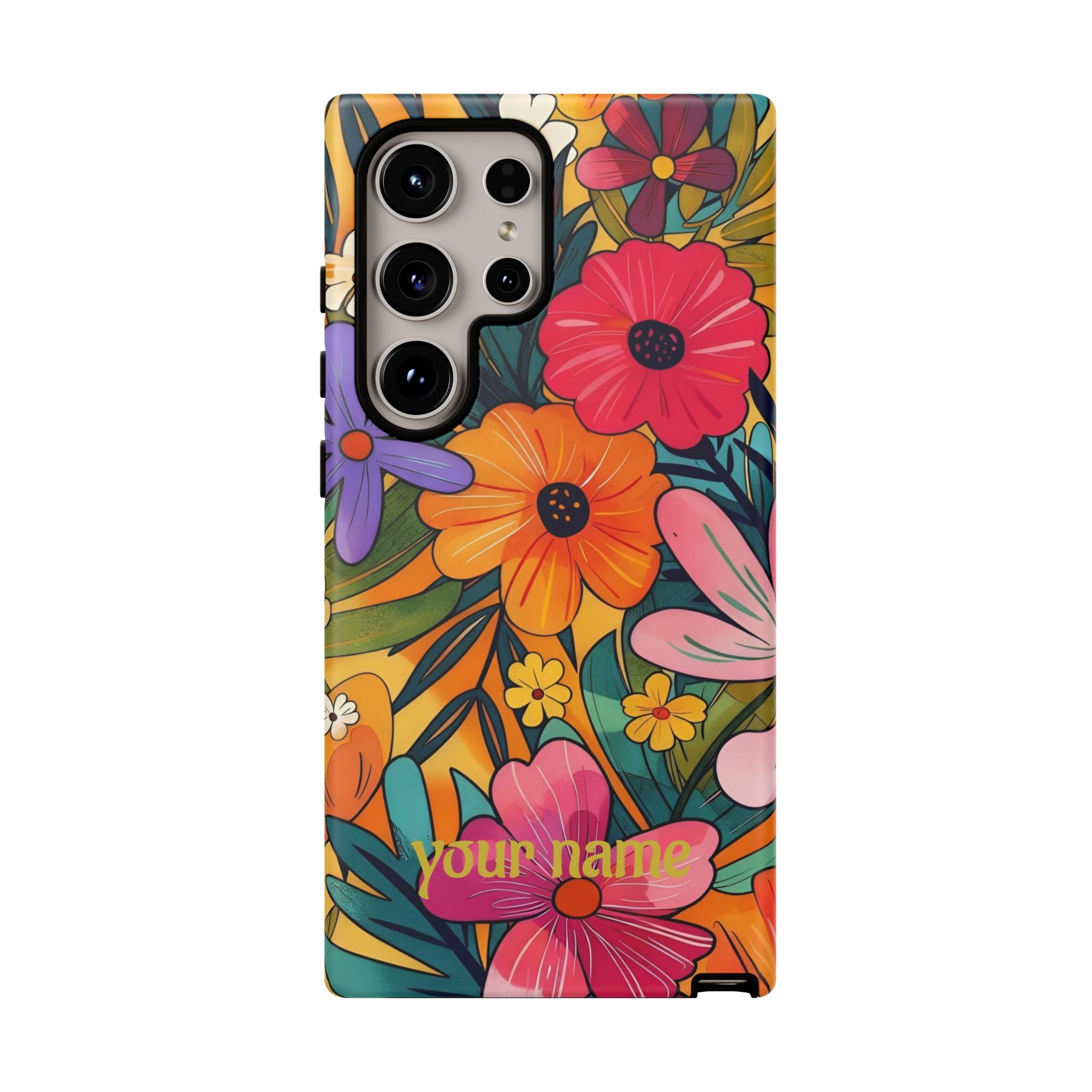 Floral Phone Case — Personalized Bright Garden Design