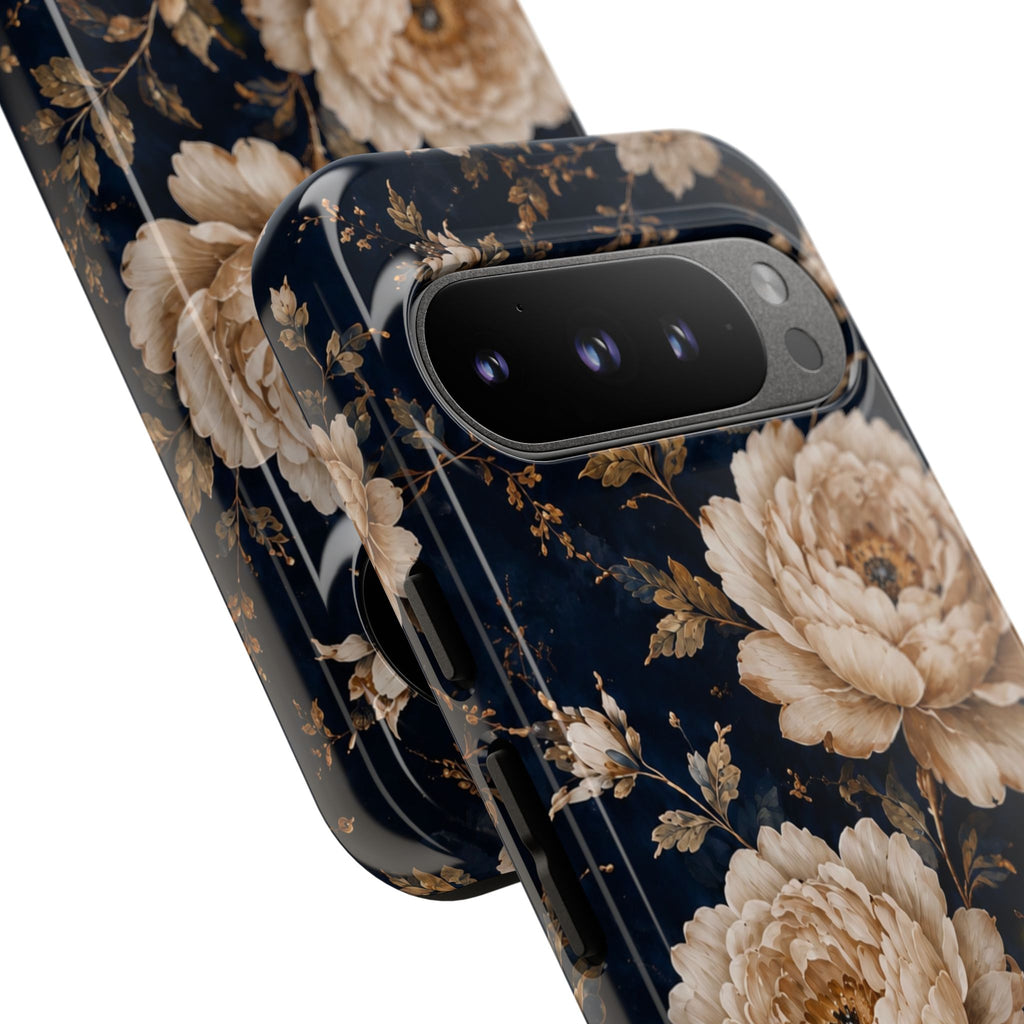 Floral Phone Case — Personalized Vintage Rose Protective Case