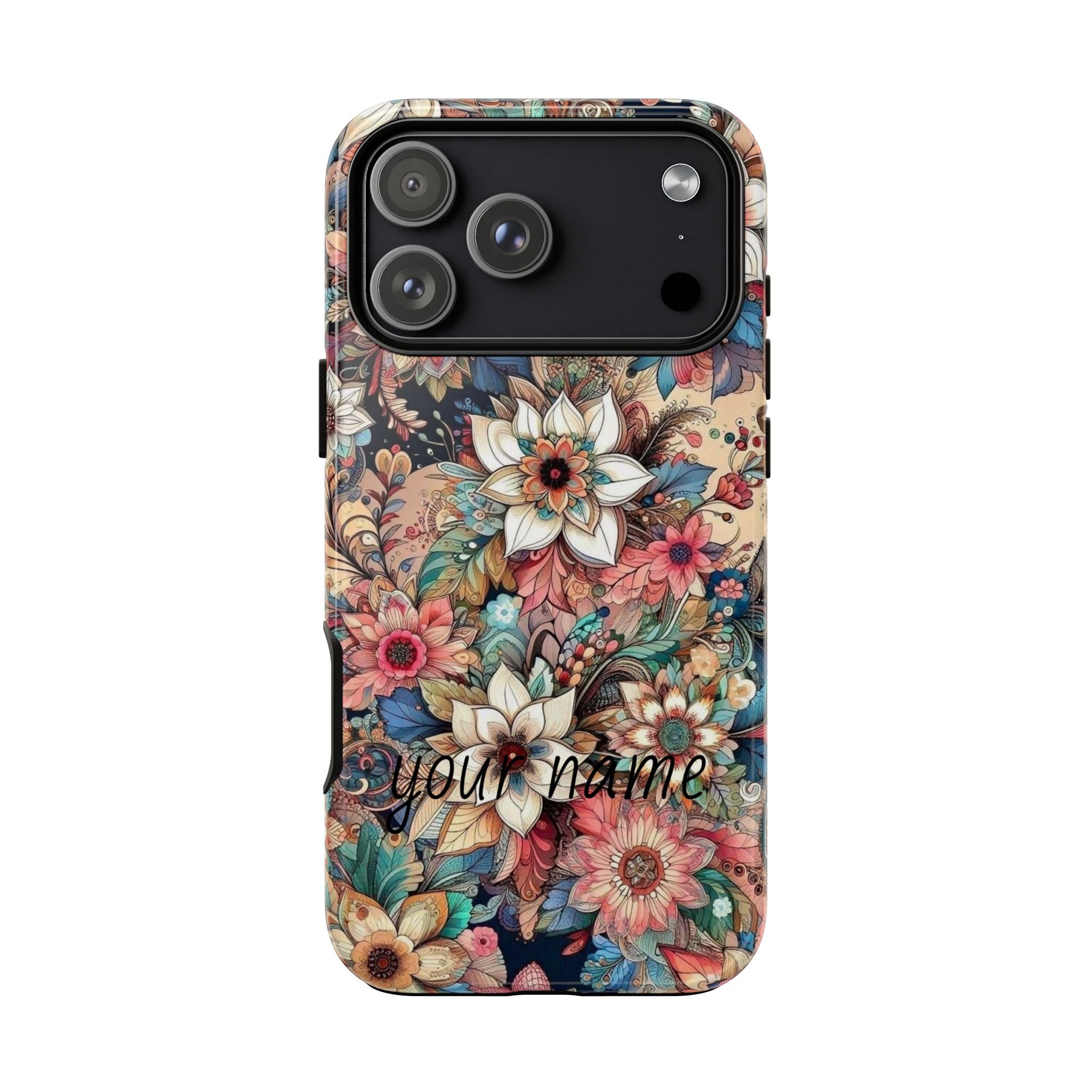 Floral Phone Case – Personalized Vintage Garden Tough Case