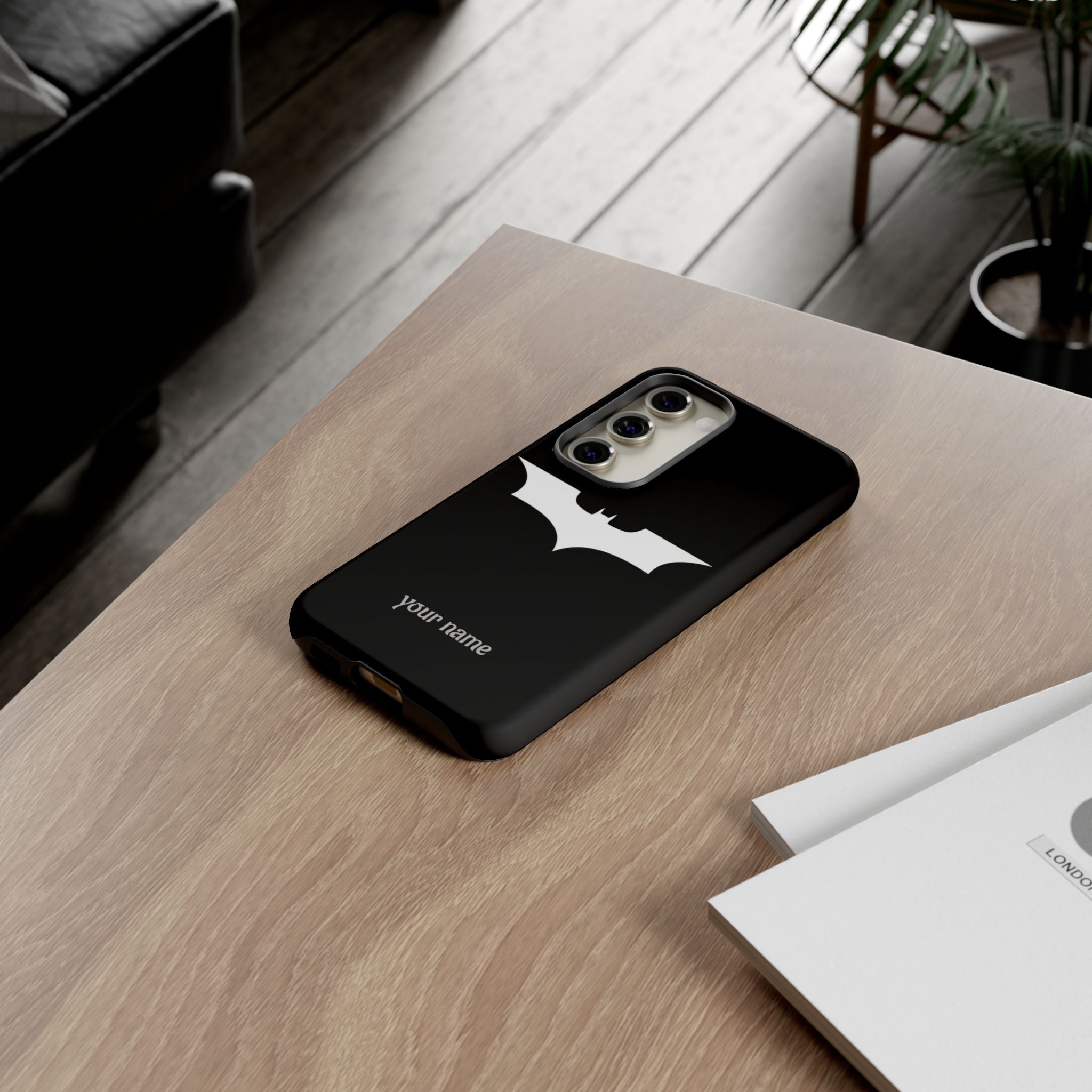 Phone Case — Personalized Bat Logo Tough Protective Case