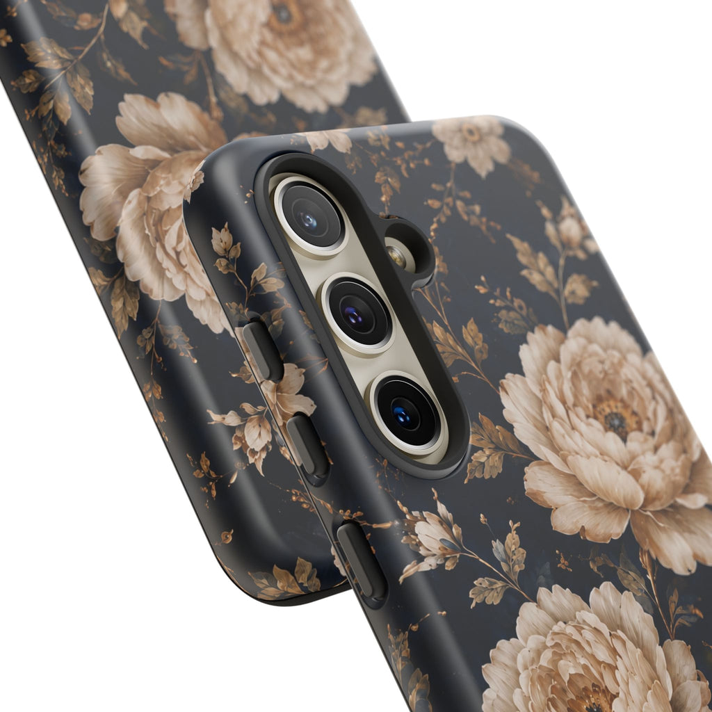 Floral Phone Case — Personalized Vintage Rose Protective Case