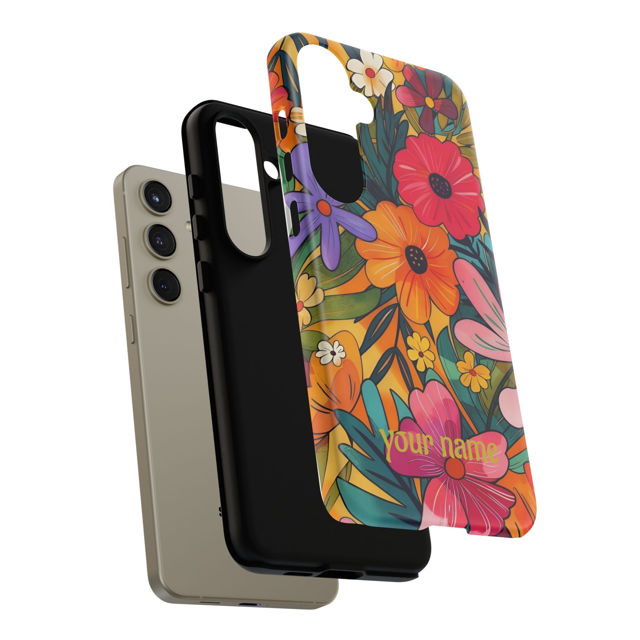 Floral Phone Case — Personalized Bright Garden Design