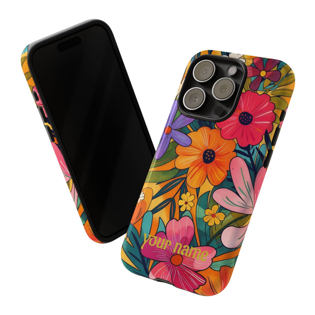 Floral Phone Case — Personalized Bright Garden Design