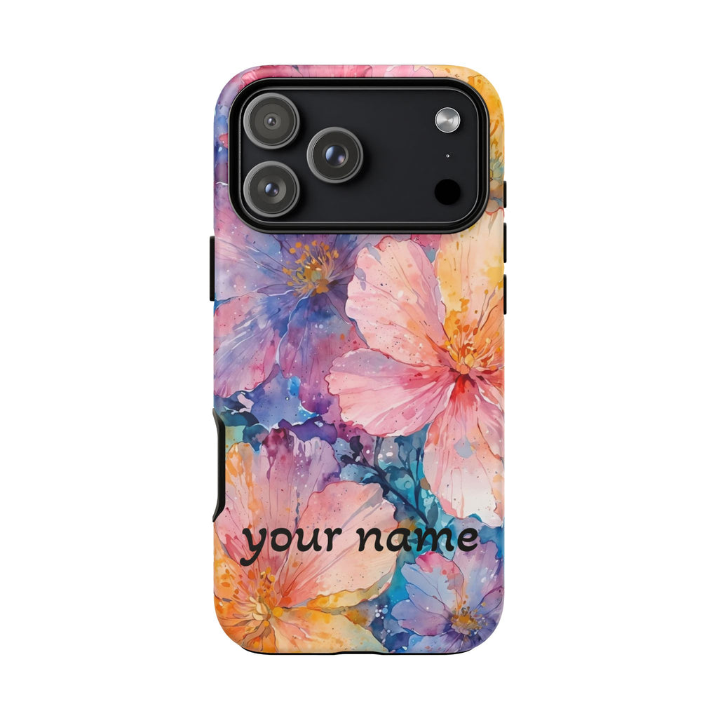 beautiful flowers Phone Case — Custom “Your name”