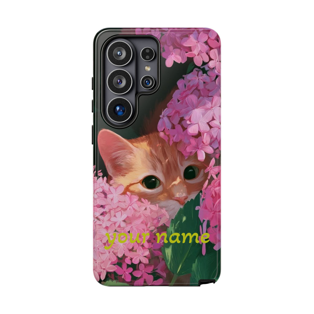 Cat Phone Case — Custom “Your name”