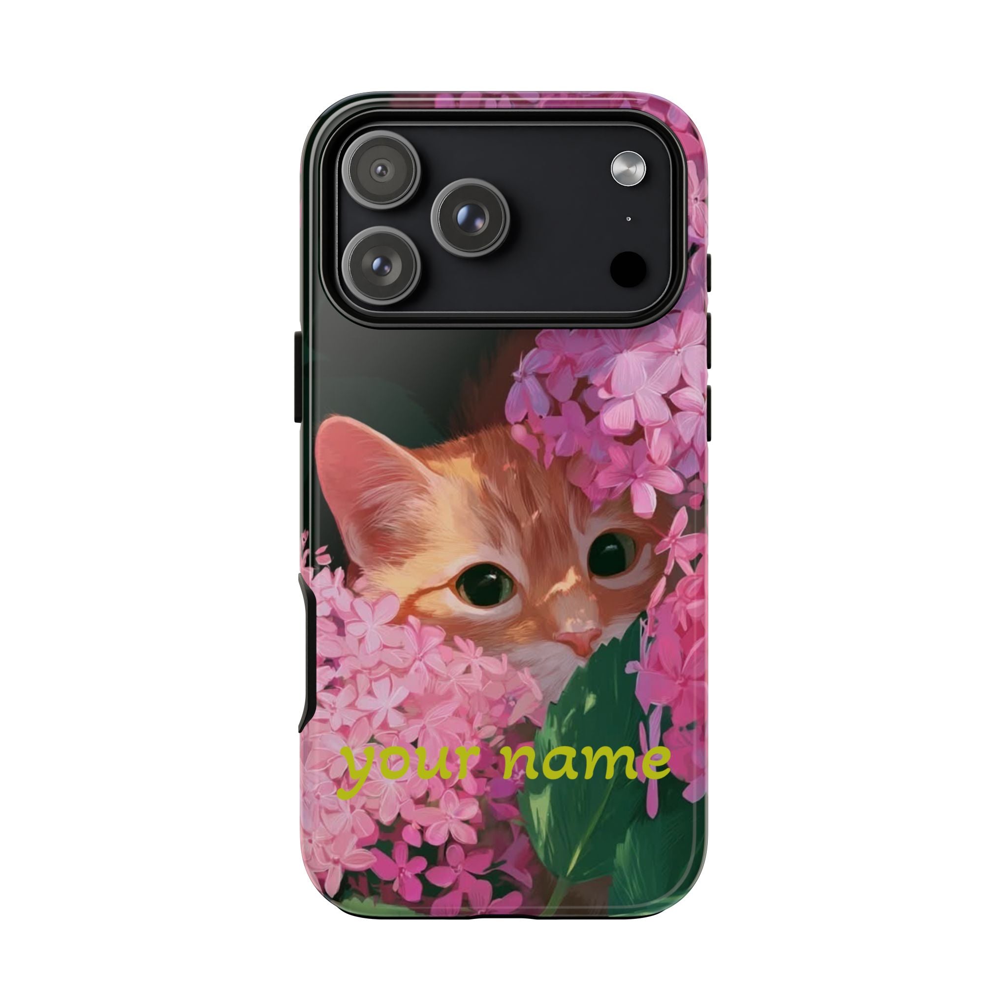 Cat Phone Case — Custom “Your name”
