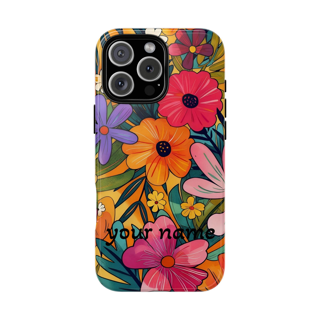 Floral Phone Case — Personalized Bright Garden Design