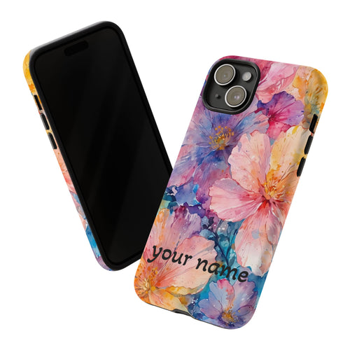 beautiful flowers Phone Case — Custom “Your name”