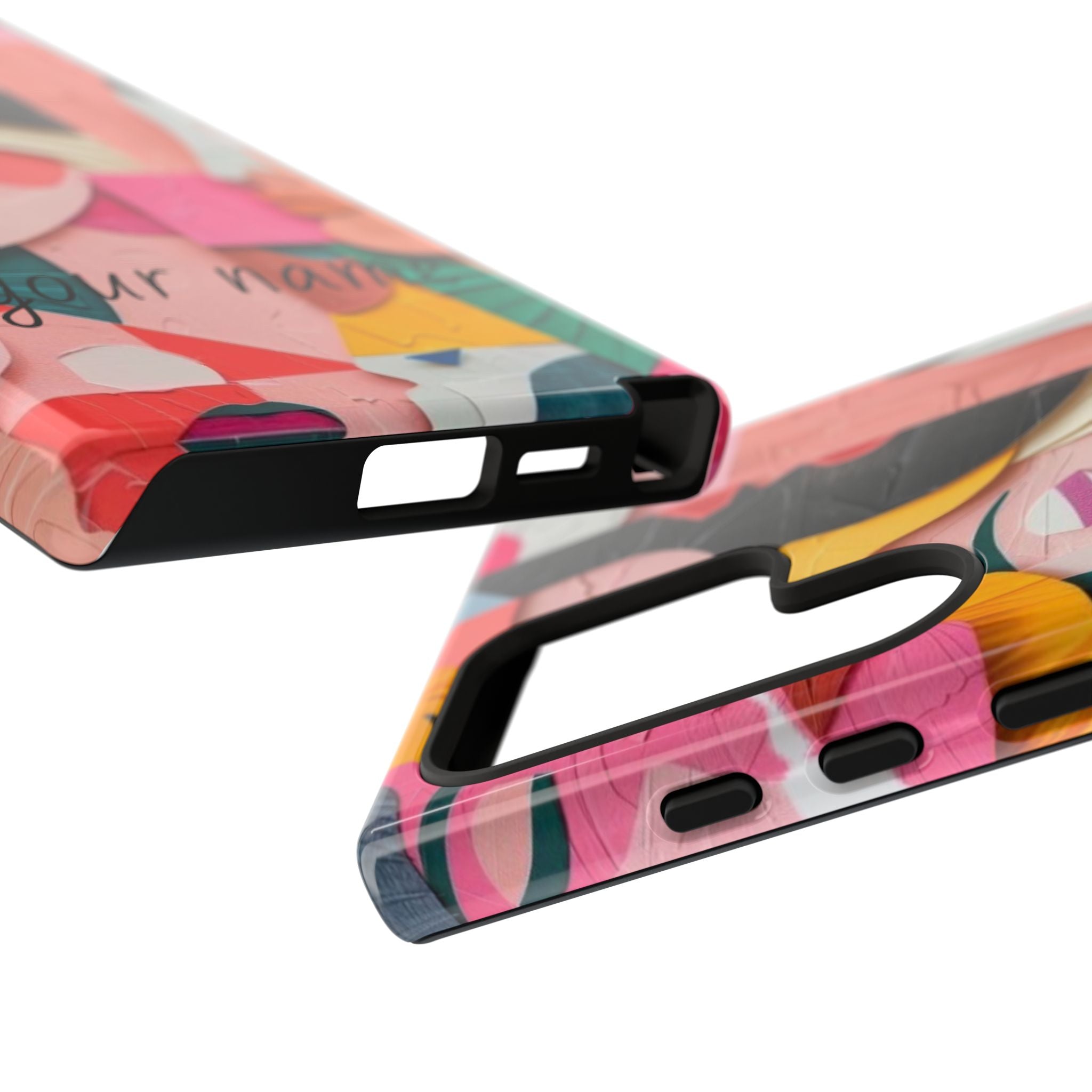Abstract Faces Phone Case — Colorful Pop Art Personalized Tough Case