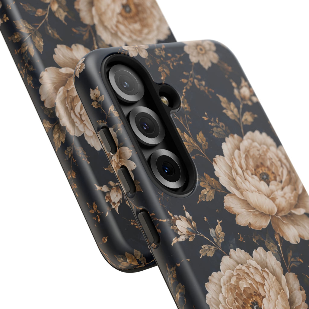Floral Phone Case — Personalized Vintage Rose Protective Case