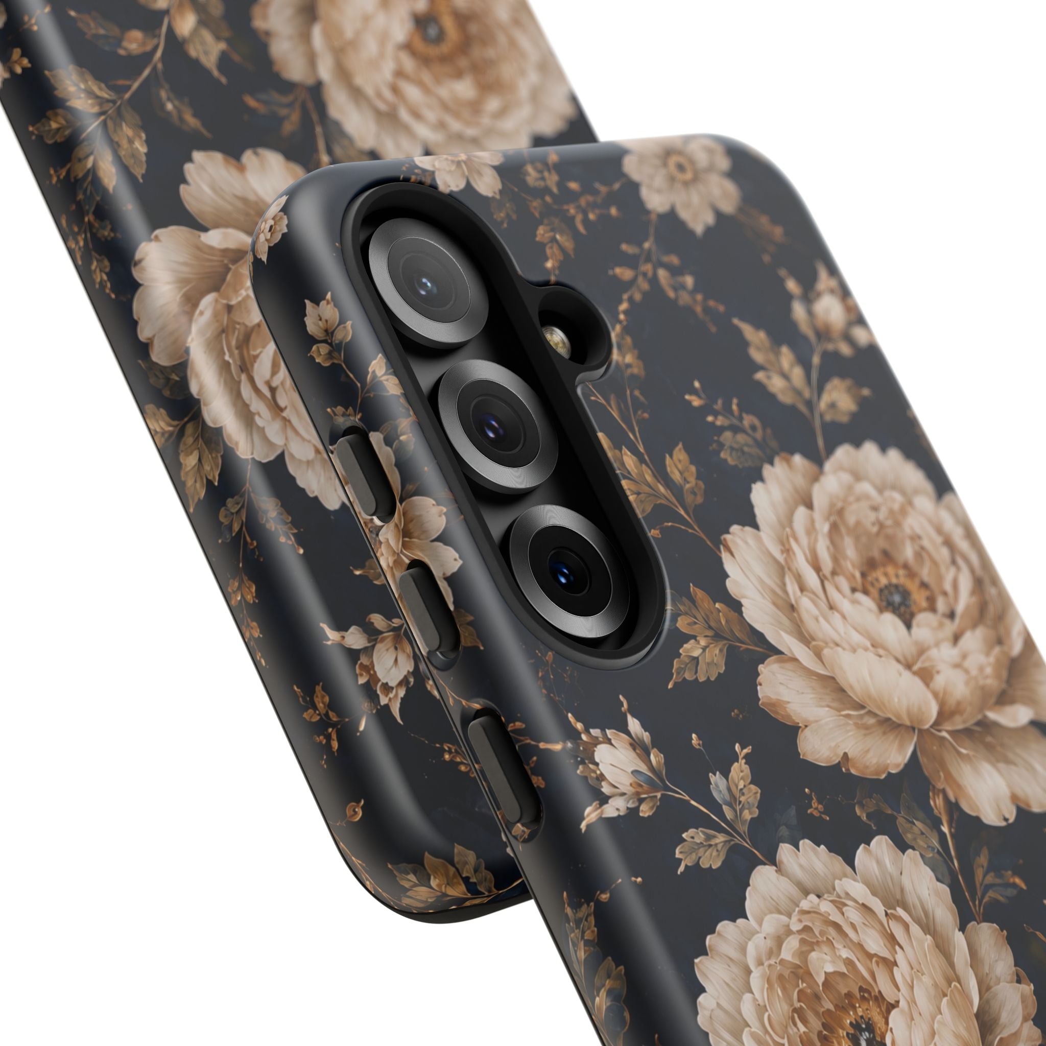 Floral Phone Case — Personalized Vintage Rose Protective Case