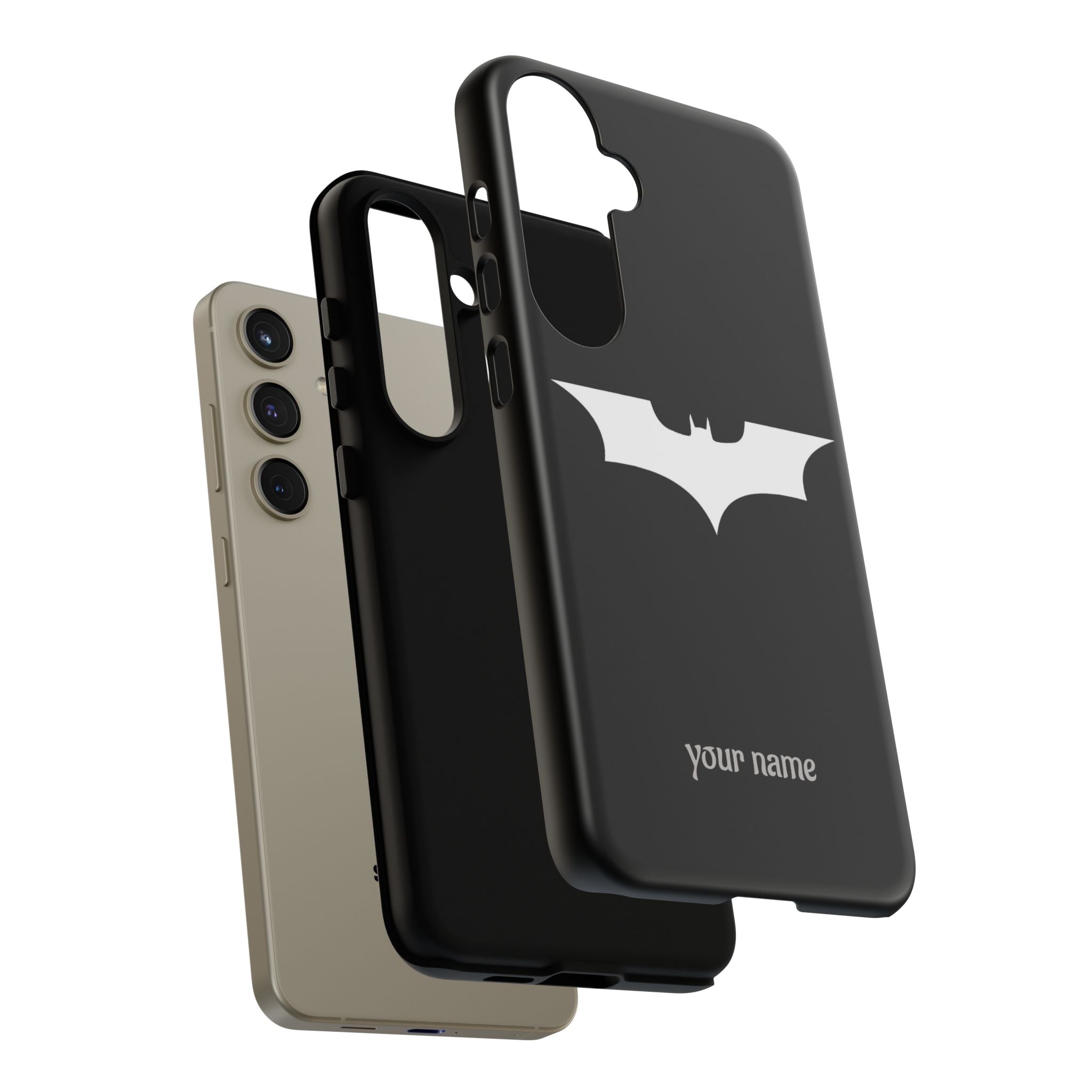 Phone Case — Personalized Bat Logo Tough Protective Case